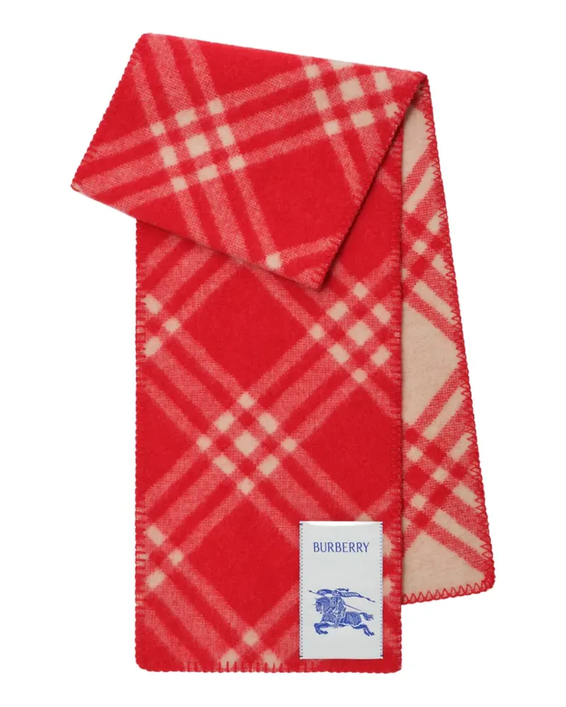 Burberry check wool scarf - Rot Rot