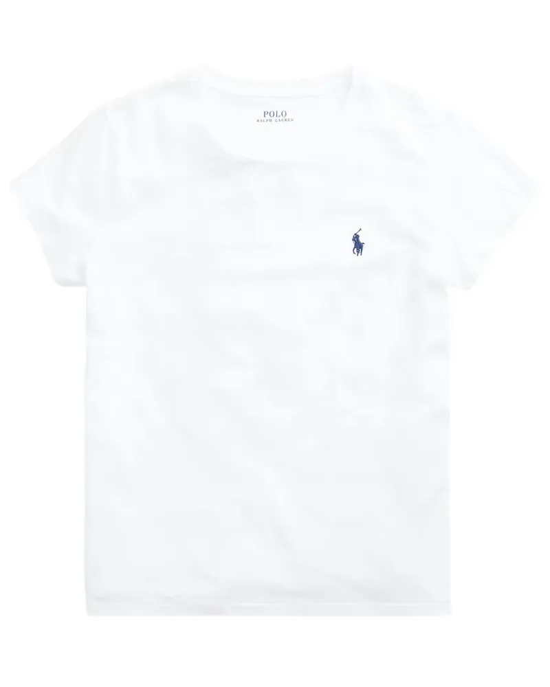 Ralph Lauren T-Shirt mit Logo-Stickerei - Weiß Weiß