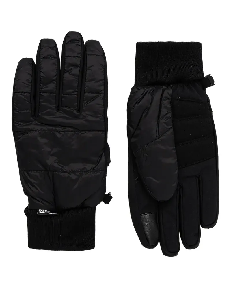 Jack Wolfskin Gesteppte winddichte Handschuhe - Schwarz Schwarz