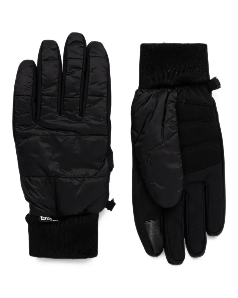 Jack Wolfskin quilted windproof gloves - Schwarz Schwarz