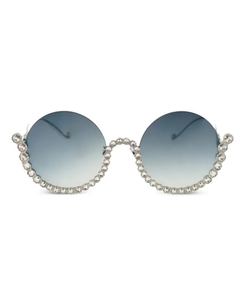 Anna-Karin Karlsson Full Moon crystal-embellished sunglasses - Silber Silber