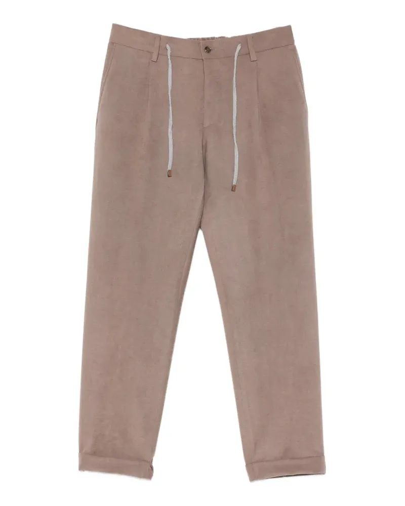 Arte Antwerp drawstring-waistband trousers - Nude Nude