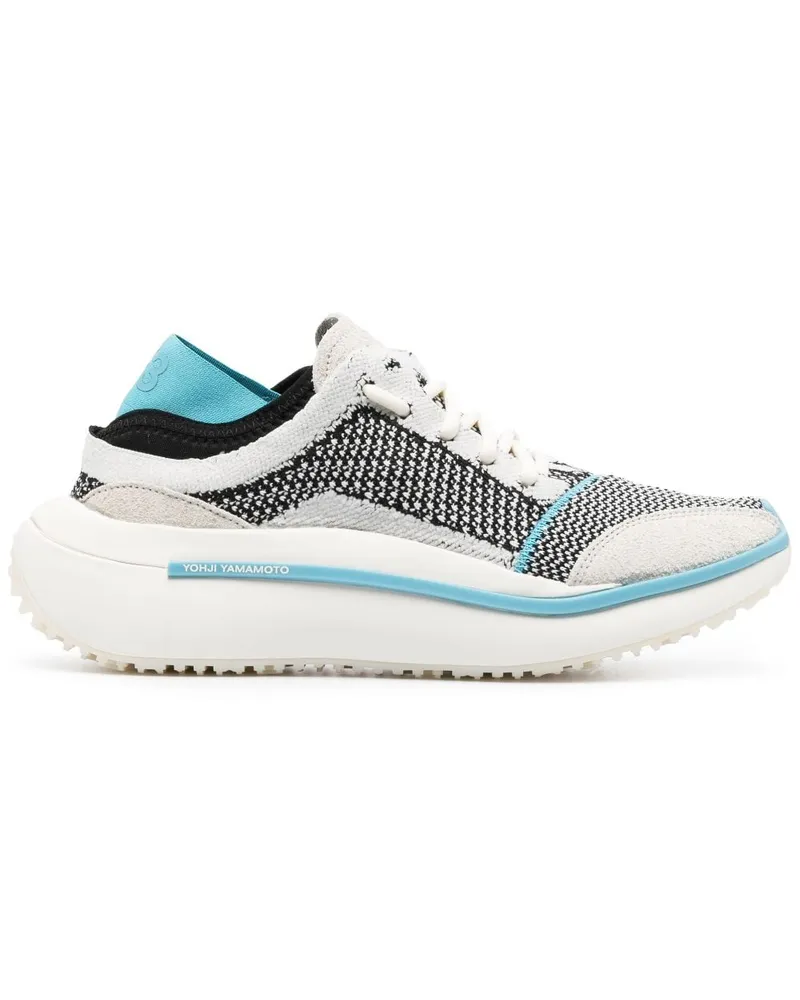 Y-3 x adidas Qisan Sneakers in Strickoptik - Grau Grau