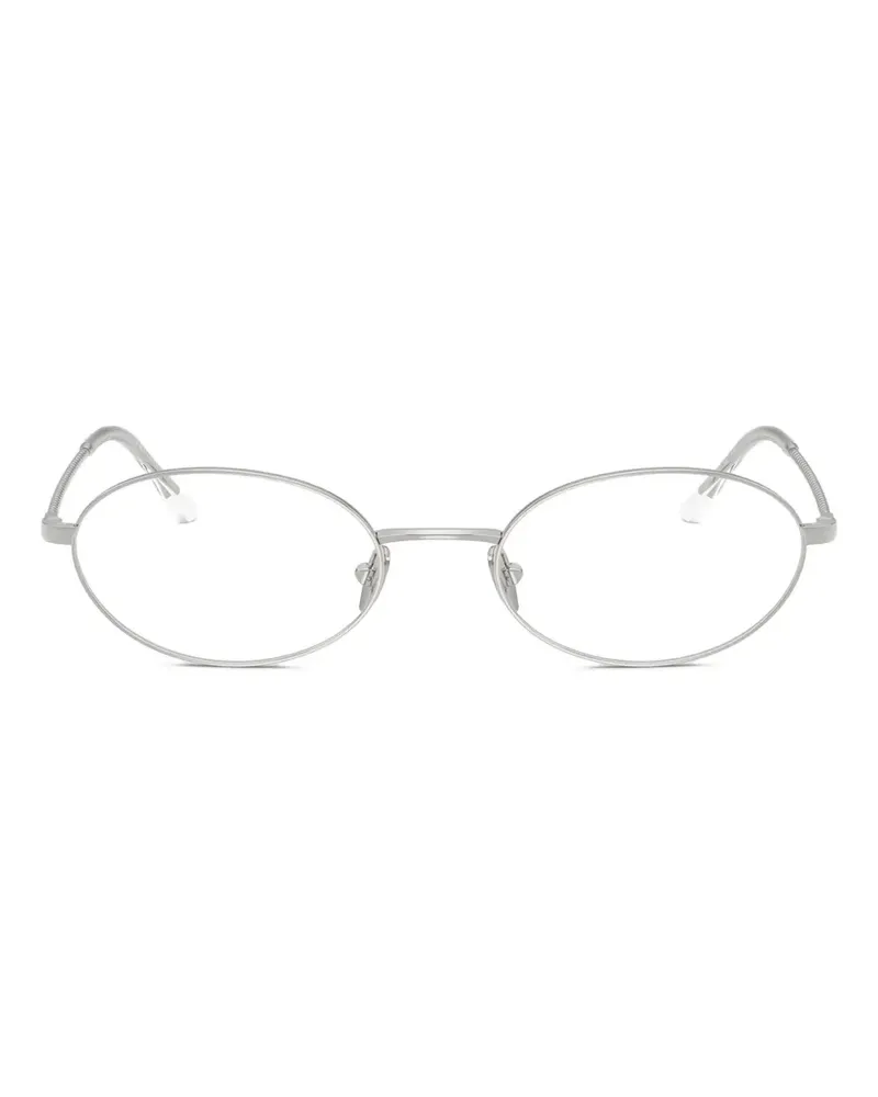 Giorgio Armani Brille mit ovalem Gestell - Silber Silber