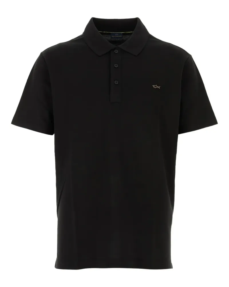 Paul & Shark Poloshirt mit kurzen Ärmeln - Schwarz Schwarz