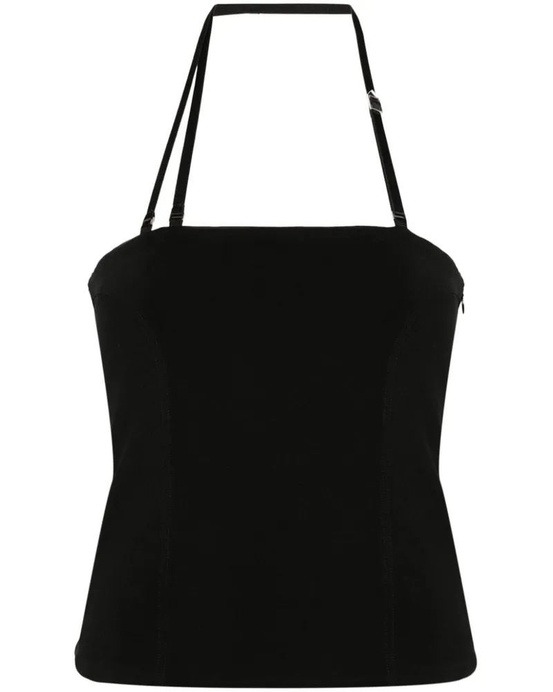 ATTICO Trägershirt mit Einsätzen - Schwarz Schwarz