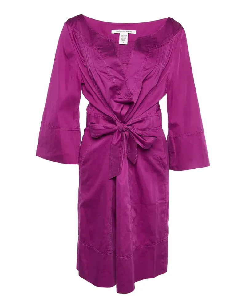 Diane von Furstenberg Faustine Midikleid mit Biesen - Violett Violett