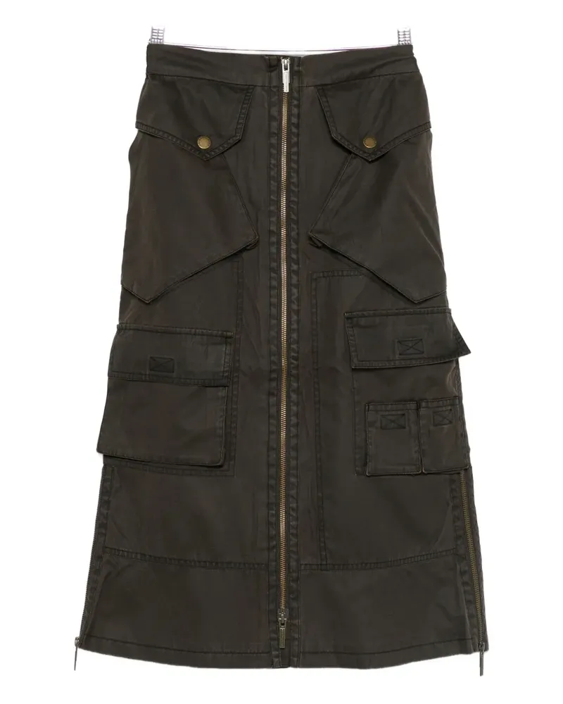 Feng Chen Wang zip-fastening pocket skirt - Braun Braun