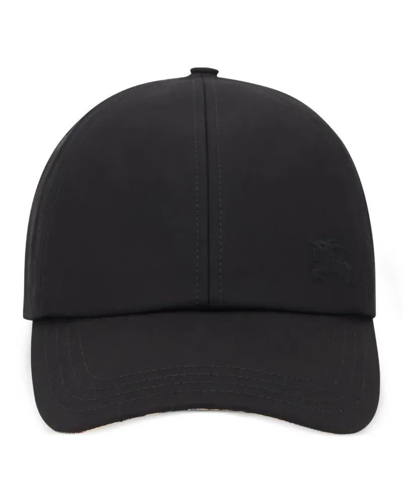 Burberry Gabardine baseball cap - Schwarz Schwarz