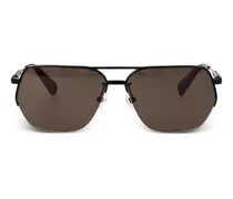 Getönte Pilotenbrille - Schwarz