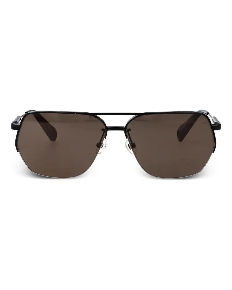 Jacquemus Getönte Pilotenbrille - Schwarz Schwarz