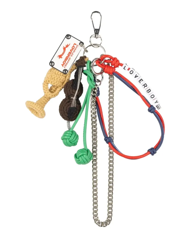 Charles Jeffrey Loverboy Gehäkelter Taschenanhänger - Grün Grün