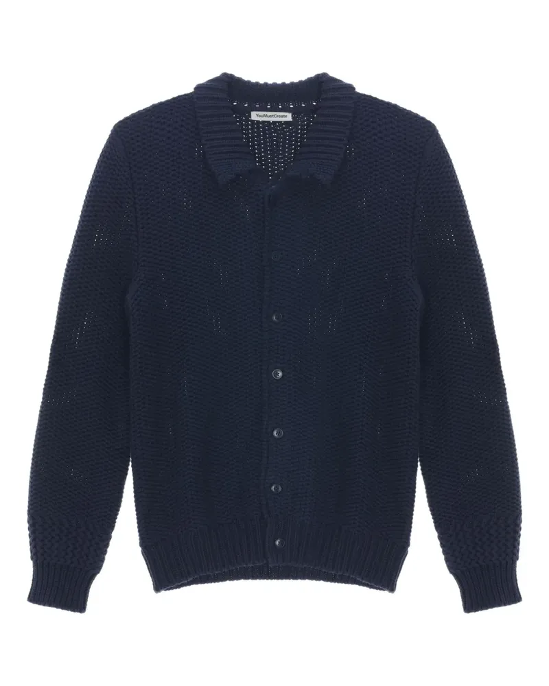 YMC Ratpack Cardigan - Blau Blau