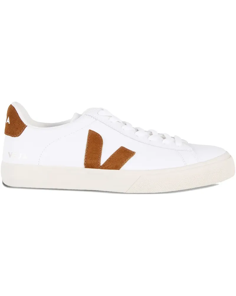 VEJA Campo Sneakers mit Wildleder-Logo - Weiß Weiß