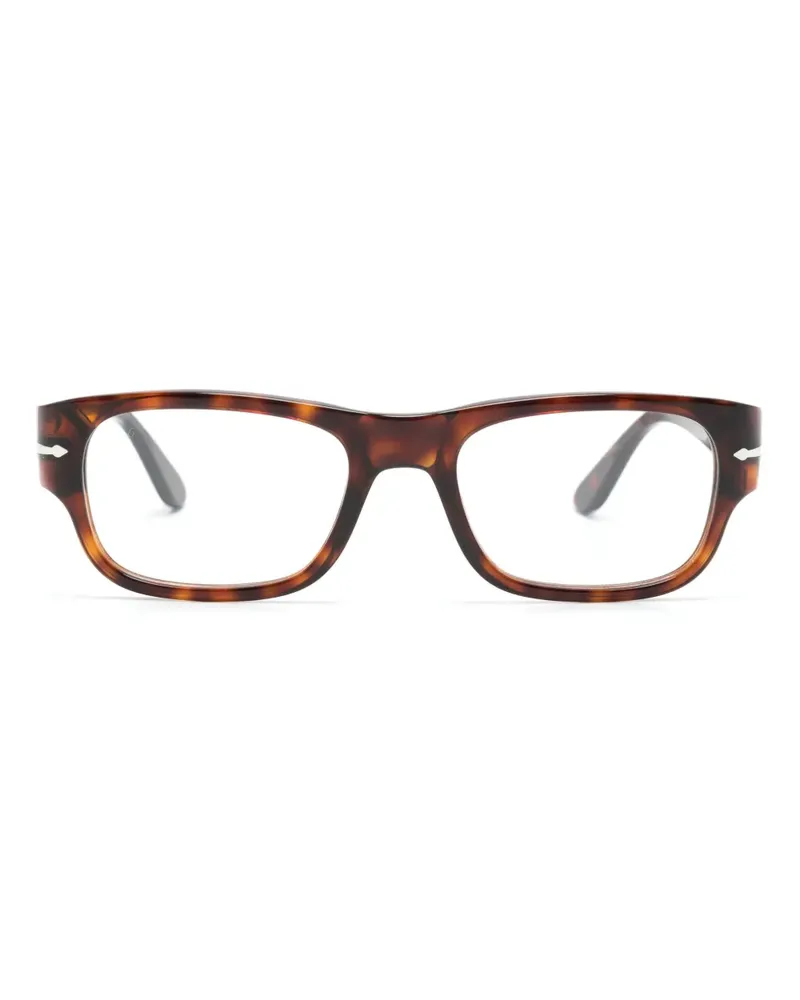 Persol Brille mit eckigem Gestell - Braun Braun