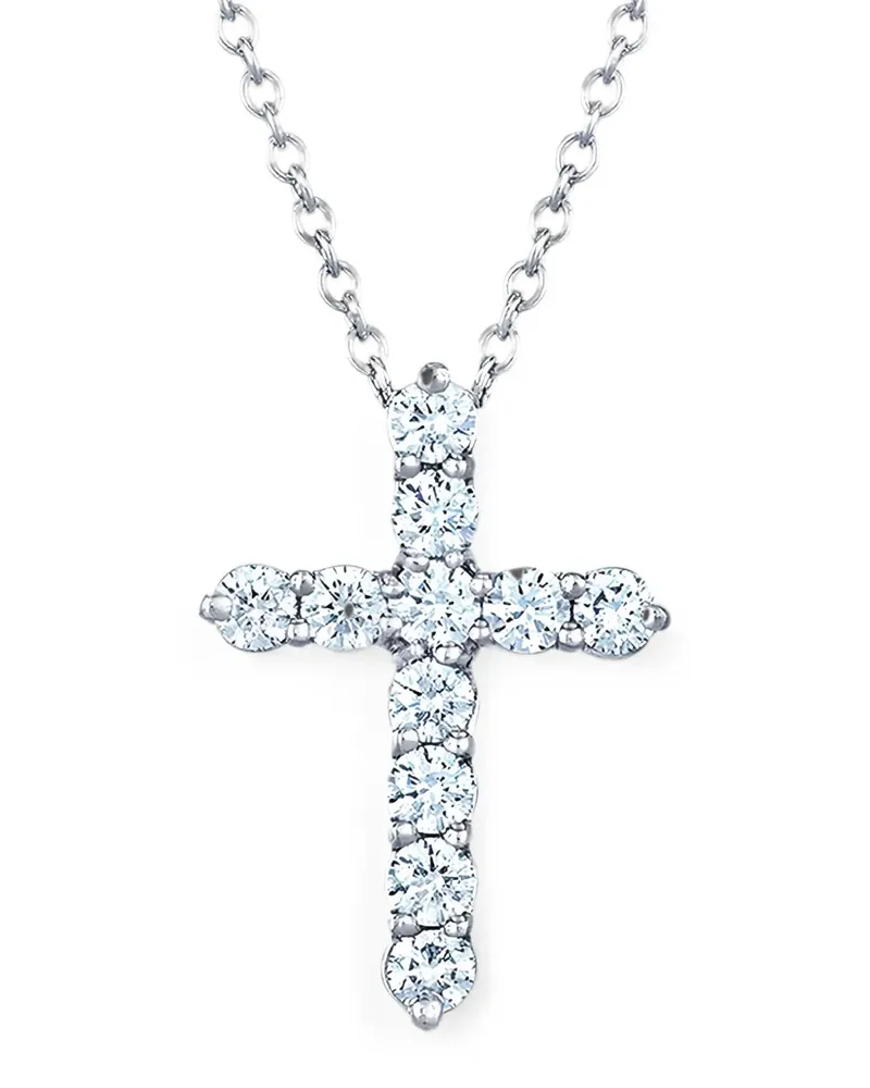 KWIAT diamond cross necklace - Silber Silber