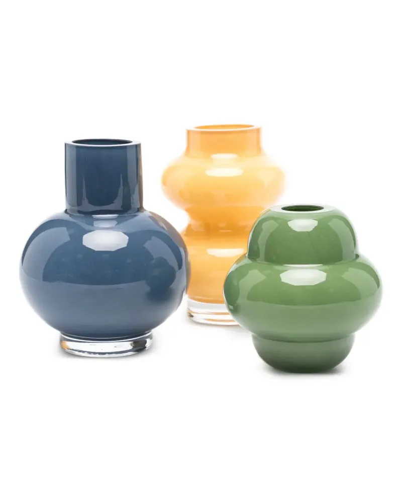 The Conran Shop Minivasen in verschiedenen Designs (3er-Set) - Blau Blau