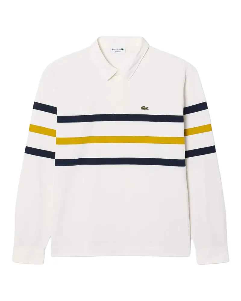 Lacoste striped polo shirt - Weiß Weiß