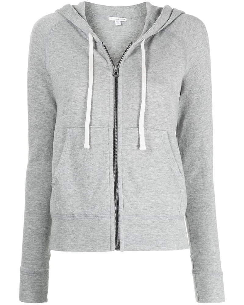 James Perse Hoodie mit Kordelzug - Grau Grau