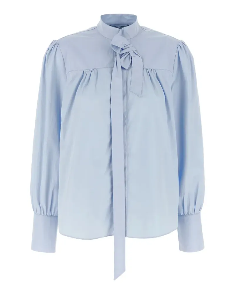 Prada Geraffte Bluse - Blau Blau