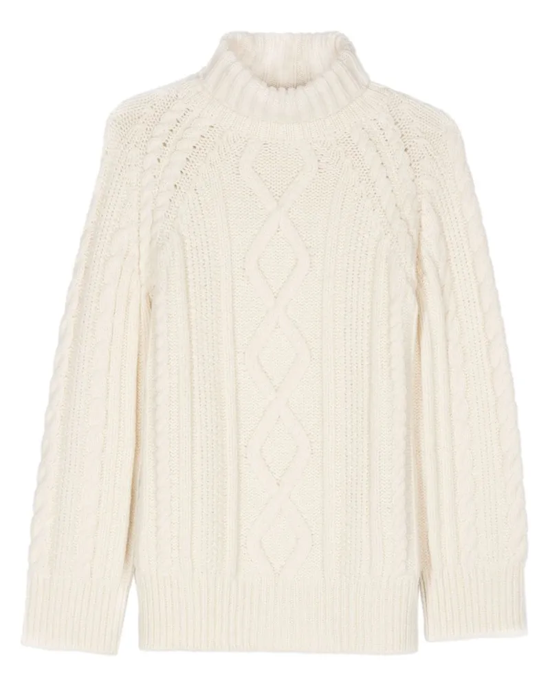forte_forte Klassischer Rollkragenpullover - Nude Nude