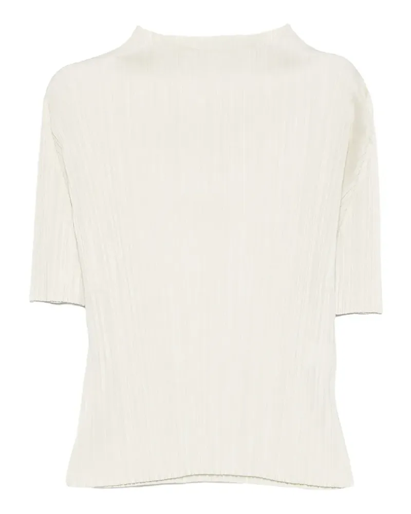 Issey Miyake T-Shirt mit Falten - Nude Nude