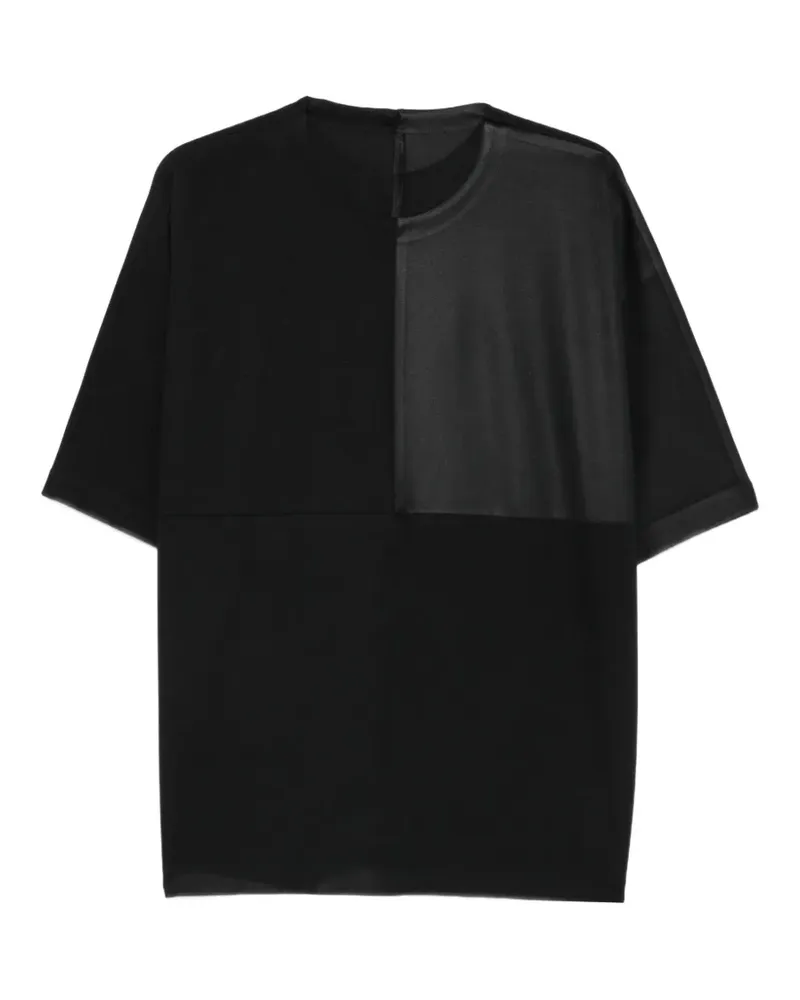 Issey Miyake patchwork T-shirt - Schwarz Schwarz