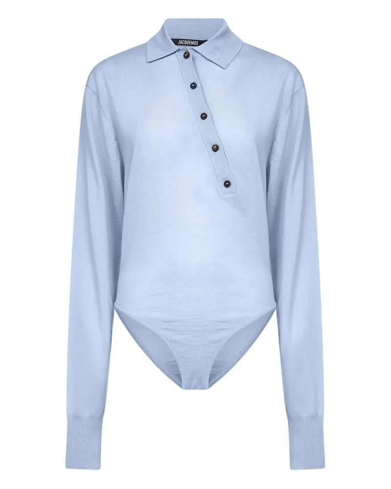 Jacquemus polo-neck bodysuit - Blau Blau