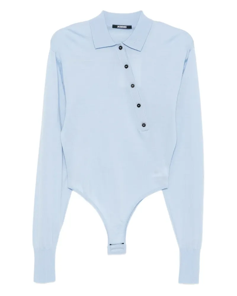 Jacquemus Body mit Poloshirtkragen - Blau Blau
