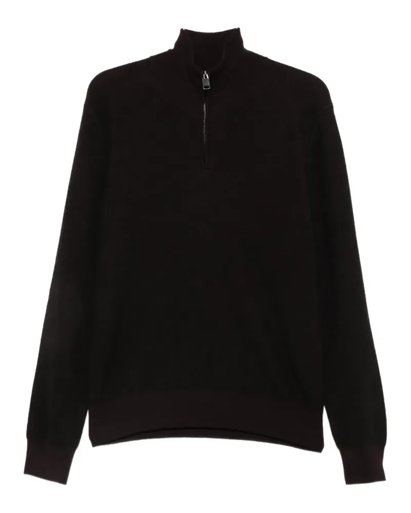 Brioni quarter-zip cashmere sweater - Violett Violett