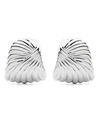 Missoma Ripple stud earrings Silber