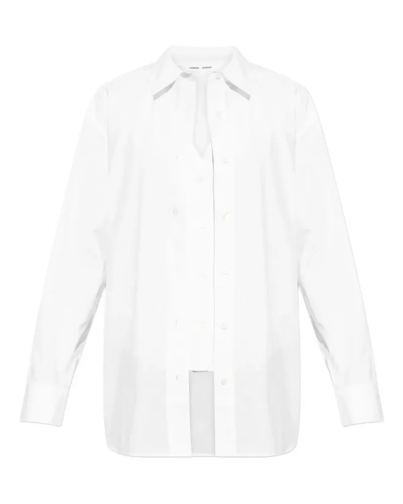 Samsøe & Samsøe Samoon tie-detail shirt - Weiß Weiß