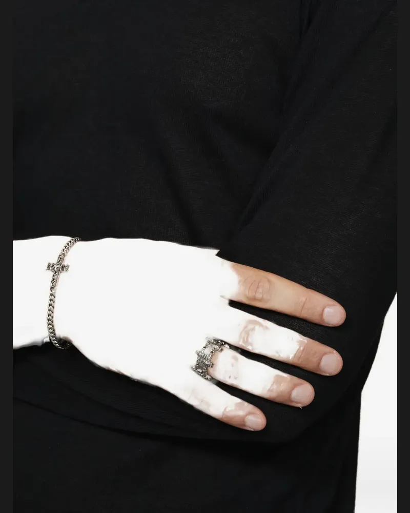 Emanuele Bicocchi Notre-Dame Ring mit doppeltem Band - Silber Silber