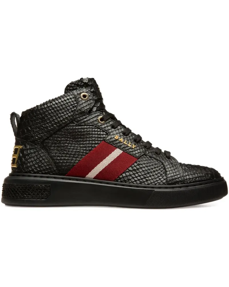 Bally Meson High-Top-Sneakers mit Streifen - Schwarz Schwarz
