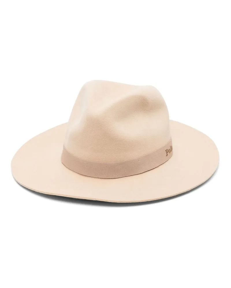 Ralph Lauren Fedora mit Logo-Stickerei - Nude Nude