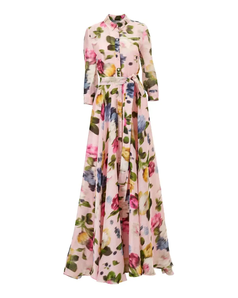 Carolina Herrera New York floral-print maxi dress - Rosa Rosa