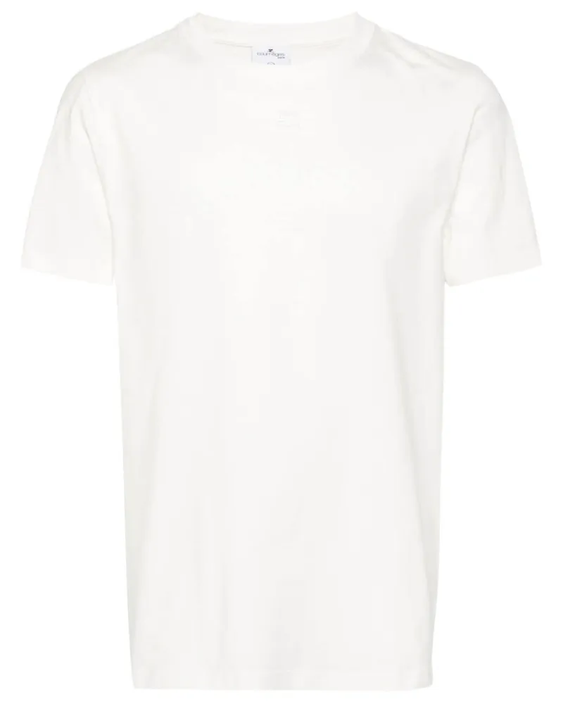 Courrèges T-Shirt mit Logo-Print Weiß