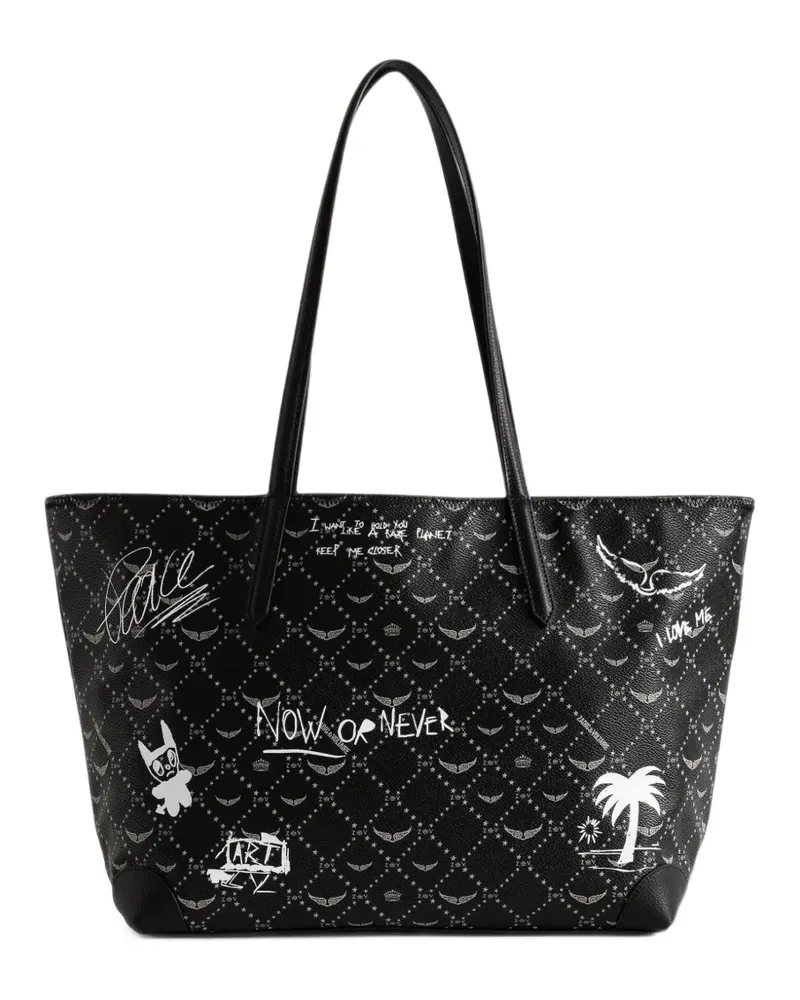 Zadig & Voltaire Z shopper arty tag bag - Schwarz Schwarz