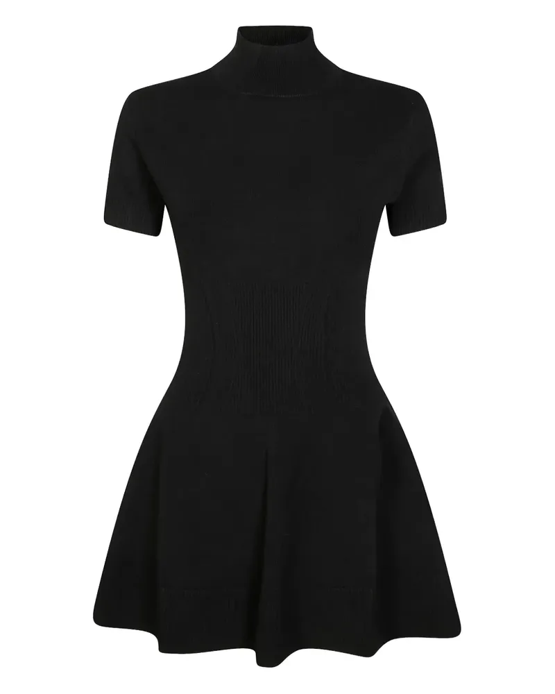 Dondup Geripptes Minikleid - Schwarz Schwarz