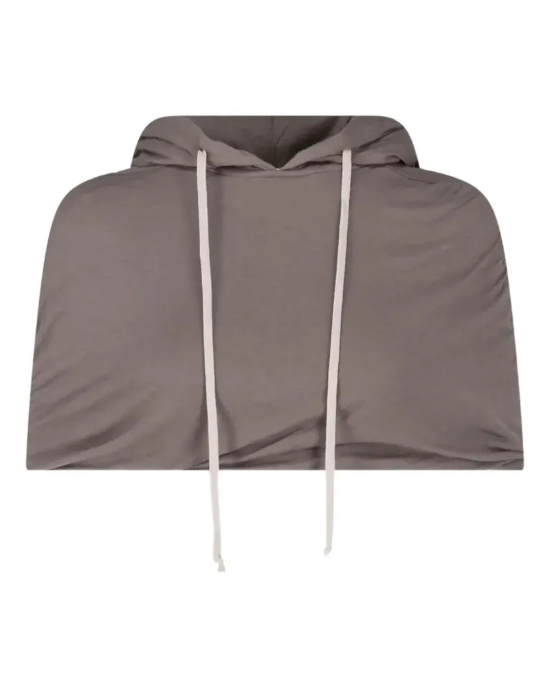 DRKSHDW by Rick Owens Cropped-Hoodie mit Kordelzug - Grau Grau