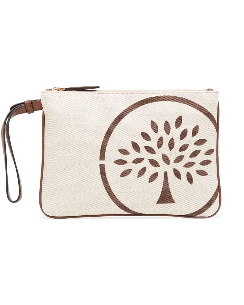 Mulberry Kosmetiktasche mit Blumen-Print Braun