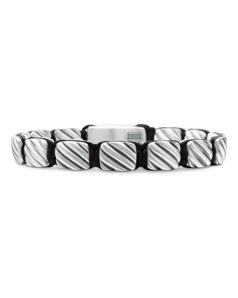 David Yurman Sculpted Cable Woven Tile Armband 8,5mm - Silber Silber