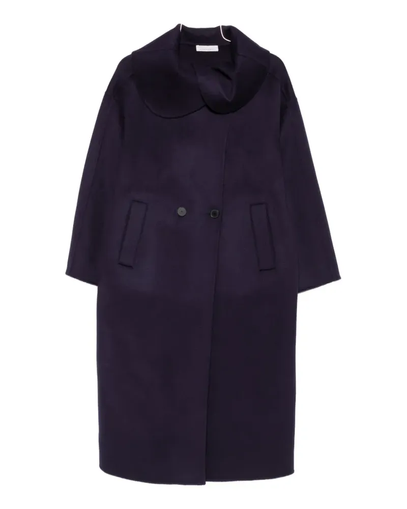 Liviana Conti oversized-collar double-breasted coat - Blau Blau