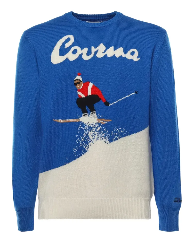 MC2 Saint Barth Klassischer Intarsien-Pullover - Blau Blau