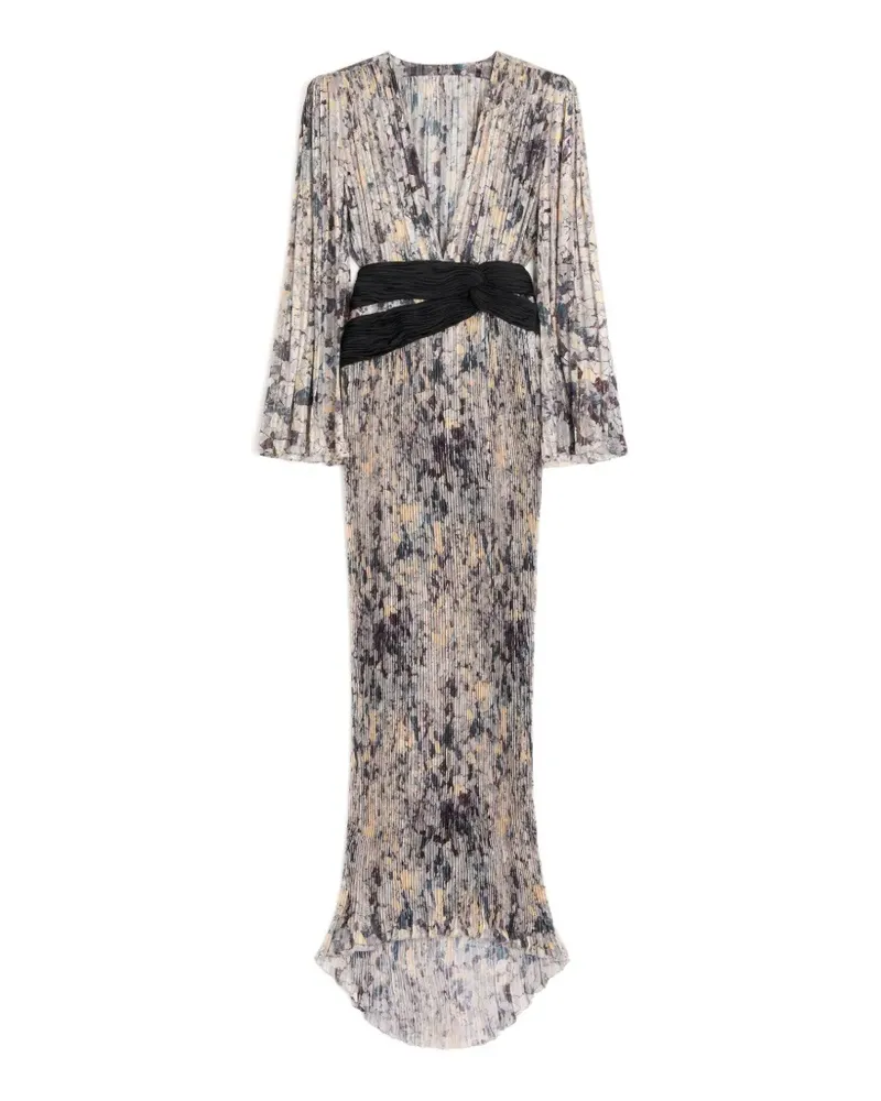 Valentino Garavani Urbs Mosaïque Maxikleid mit Falten - Grau Grau