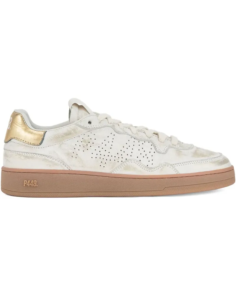 P448 Perforierte Vert Sneakers - Weiß Weiß