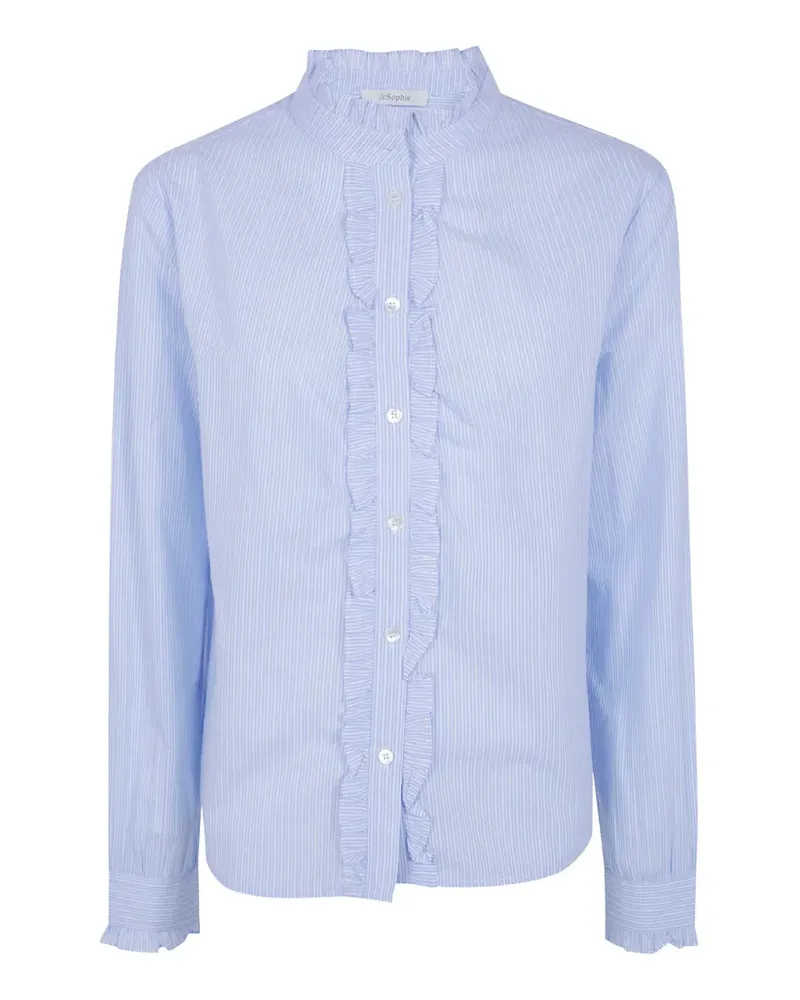 JcSophie Hemd mit Rüschenborte - Blau Blau