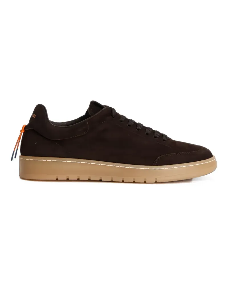 Barracuda Guga suede perforated sneakers - Braun Braun