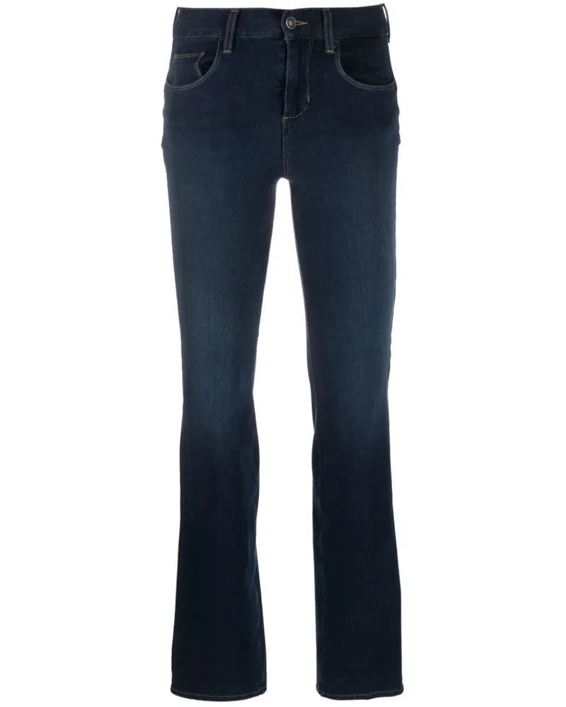Liu Jo Halbhohe Bootcut-Jeans - Blau Blau