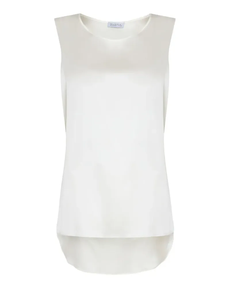 Gloria Coelho Top mit rundem Ausschnitt - Weiß Weiß